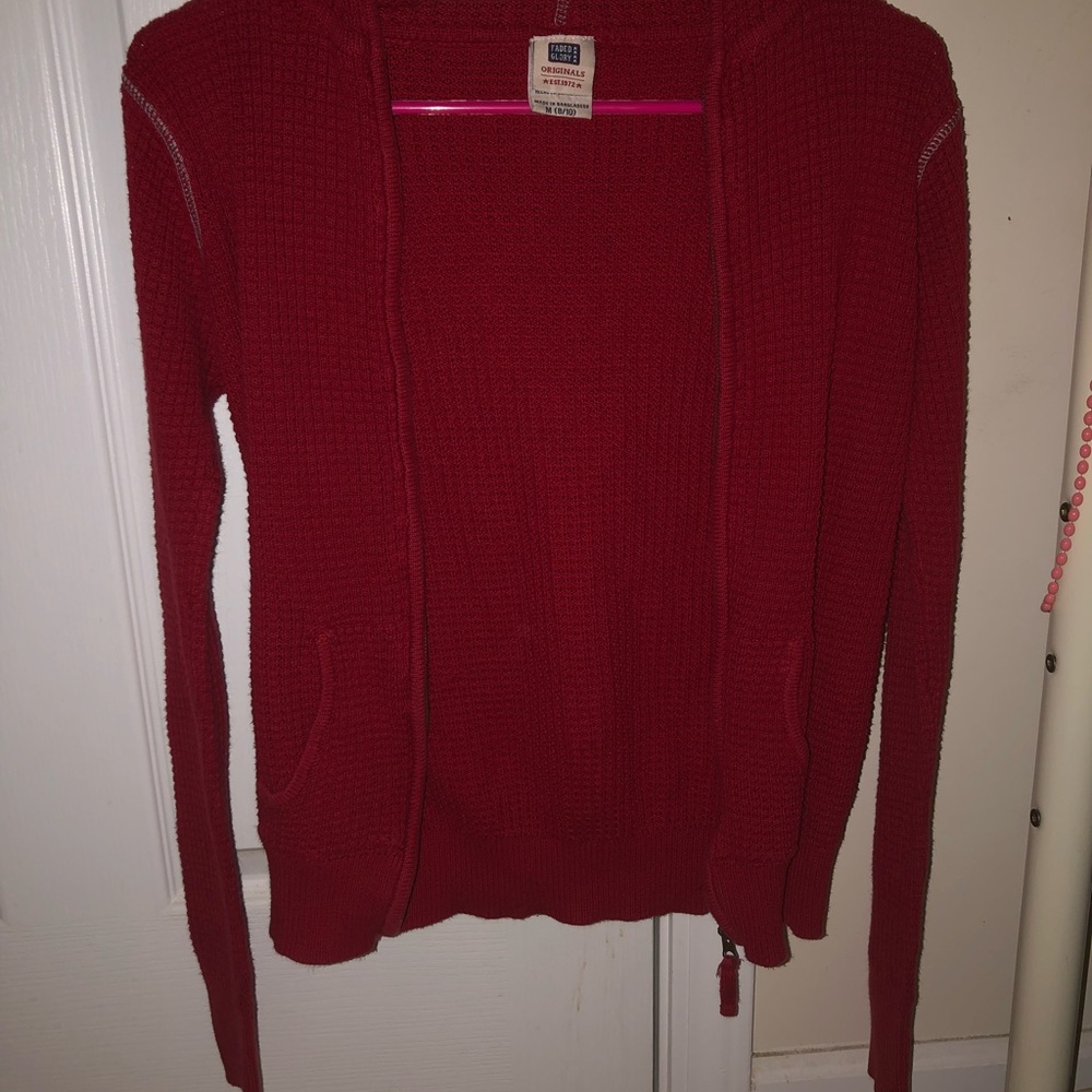 Red Knit Jacket